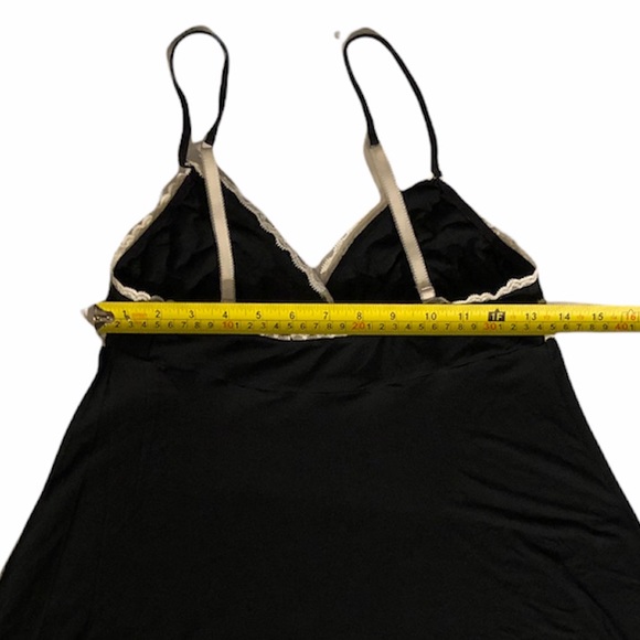 Victoria’ Secret Black Nightie With White Lace Trim Size Medium - Picture 9 of 9